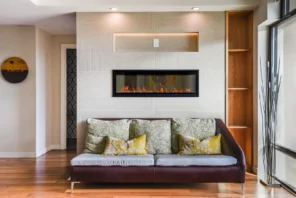 Downtown Bellevue fireplace addition